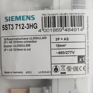 Siemens Stiftsammelschiene 5ST3712-3HG OVP