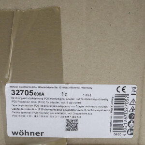 Wöhner Berührungsschutzabdeckung 32705000A OVP