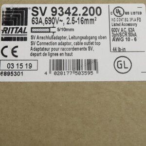 RITTAL Anschlussadapter SV 9342.200 OVP