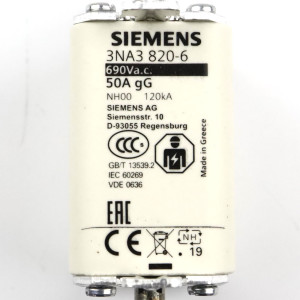 Siemens Sitor Sicherungseinsatz 3NA3820-6 (3Stk.) OVP