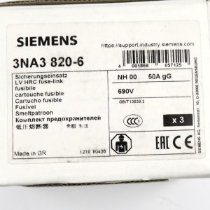 Siemens Sitor Sicherungseinsatz 3NA3820-6 (3Stk.) OVP