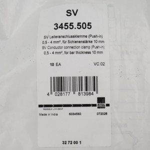 RITTAL Leiteranschlussklemme SV 3455.505 (10Stk.) OVP