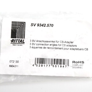 RITTAL Anschlusswinkel SV 9342.570 (3Stk.) OVP