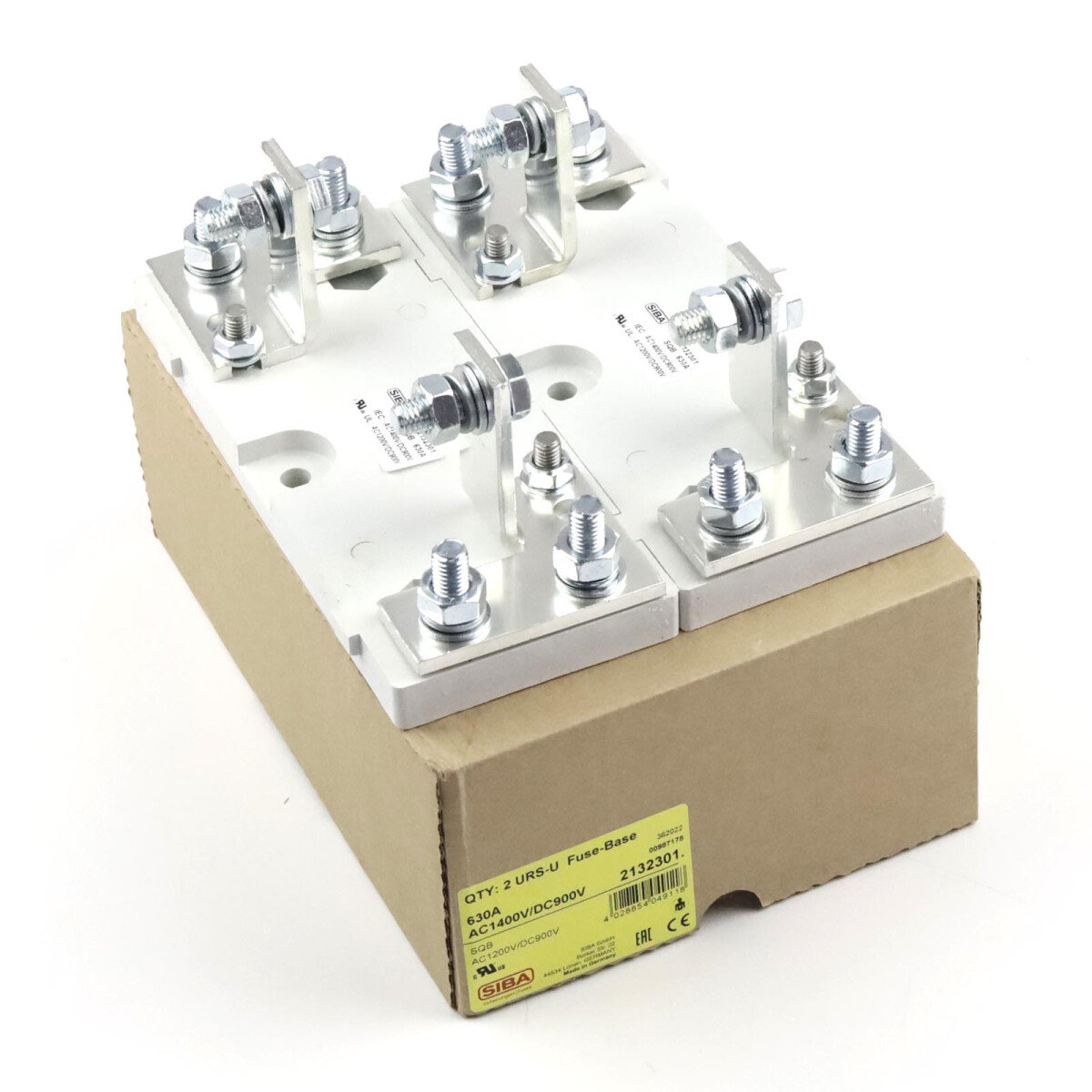 SIBA Sicherungsunterteil 2132301 630A AC1400V/DC900V (2Stk.)