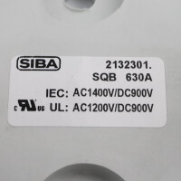 SIBA Sicherungsunterteil 2132301 630A AC1400V/DC900V (2Stk.) OVP
