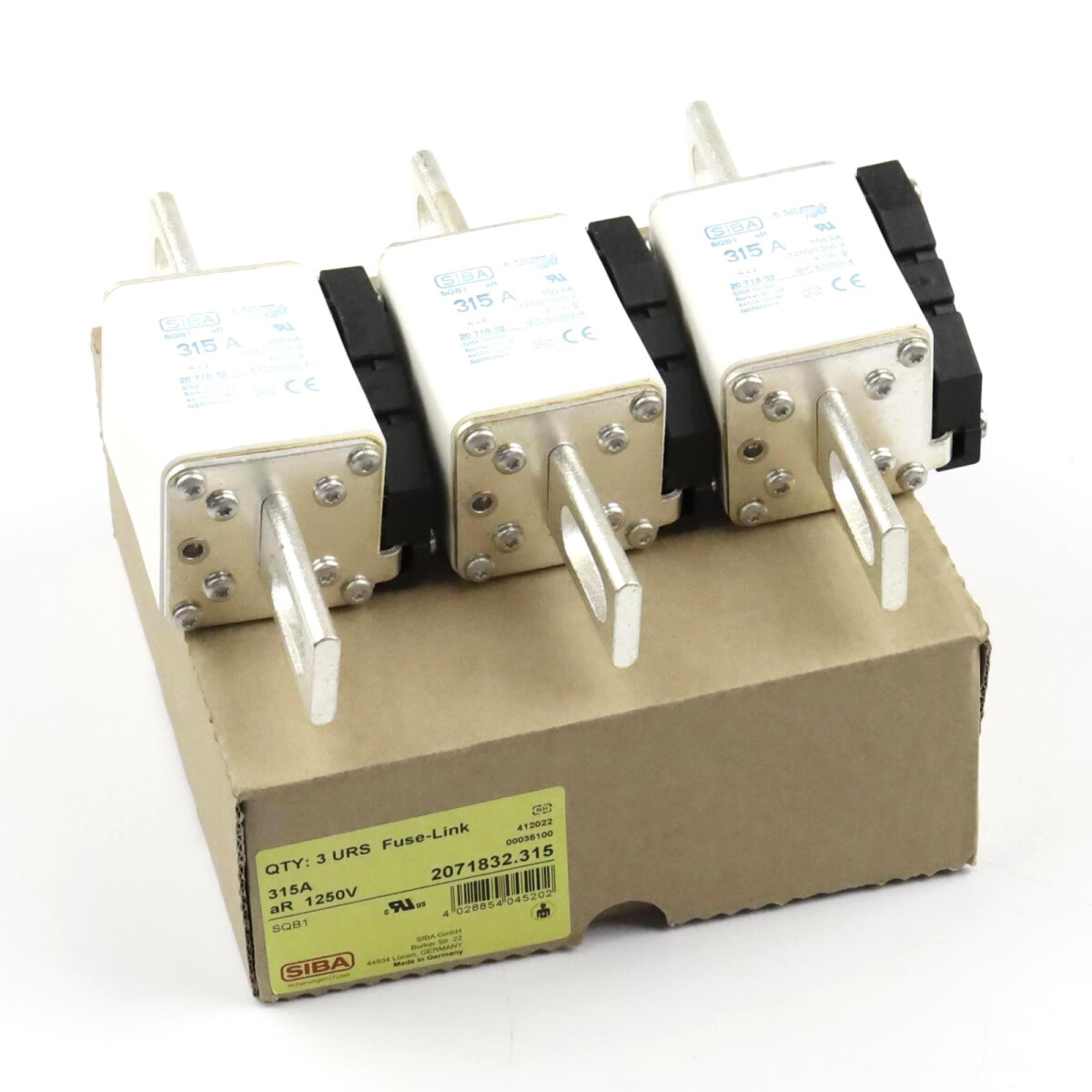 SIBA Sicherungseinsatz 2071832.315 315A 1250V (3Stk.) OVP