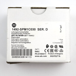 Allen Bradley Leitungsschutzschalter 1492-SPM1C030 Ser.D OVP