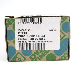 Phoenix Contact Verteilerblock PTFIX 20X1,5-NS15A BU 3002927 (17Stk.) OVP