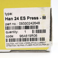 Harting Einsatz Han 24ES Press-M 09330242648 OVP