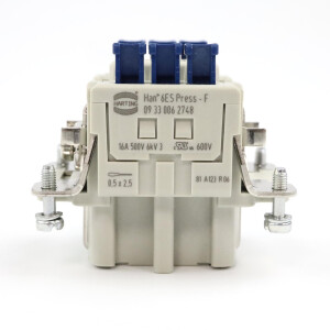 Harting Einsatz Han 6ES Press-F 09330062748 OVP