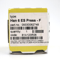 Harting Einsatz Han 6ES Press-F 09330062748 OVP
