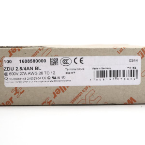 Weidmüller Durchgangs-Reihenklemme ZDU 2.5/4AN BL 1608580000 (85Stk.) OVP