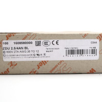 Weidmüller Durchgangs-Reihenklemme ZDU 2.5/4AN BL 1608580000 (85Stk.) OVP