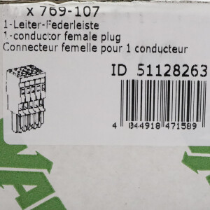 Wago 1-Leiter-Federleiste 769-107 (14Stk.) OVP