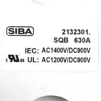 SIBA Sicherungsunterteil 2132301 630A AC1400V/DC900V (2Stk.) NOV