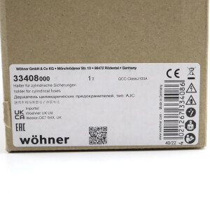 Wöhner Halter f. zylindrische Sicherungen 33408 OVP