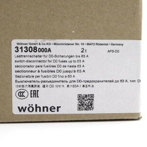 Wöhner Lasttrennschalter 31308000A (2Stk.) OVP
