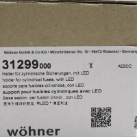 Wöhner Halter f. zylindrische Sicherungen 31299 (4Stk.) OVP