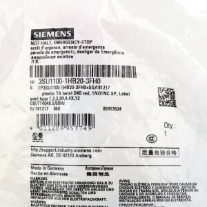 Siemens NOT-HALT-Pilzdrucktaster 3SU1100-1HB20-3FH0 OVP
