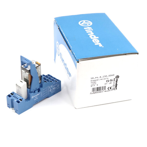 Finder Koppelrelais 58.P4.8.230.0060 (5Stk.) OVP