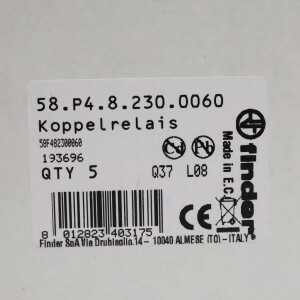 Finder Koppelrelais 58.P4.8.230.0060 (5Stk.) OVP