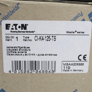 Eaton Isolierstoffgehäuse CI-K4-125-TS 206886 OVP