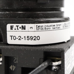 Eaton Spannungsmesserumschalter T0-2-15920/EZ 041234 OVP