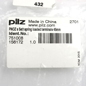 Pilz Federkraftklemmen-SET 751008 OVP
