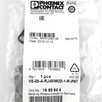 Phoenix Contact Anbaurahmen VS-08-A-RJ45/MOD-1-R-IP67 1689844 (9Stk.) OVP