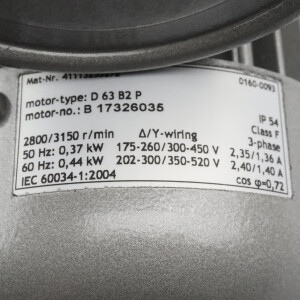 Becker Vakuumpumpe VT4.8 8,0/9,1m³/h 150/150mbar NOV
