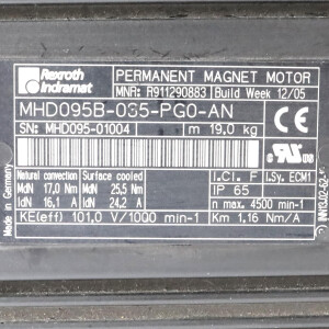 Rexroth Servomotor MHD095B-035-PG0-AN R911290883 NOV