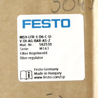 Festo Filter-Regelventil MS9-LFR-1-D6-C-U-V-DI-AG-BAR-AS-Z 562531 OVP