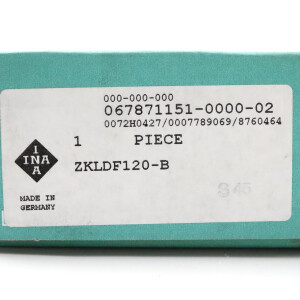 INA Axial-Schrägkugellager ZKLDF120-B OVP