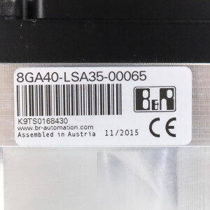 B&R Getriebemotor 8GA40-LSA35-00065 i=100 NOV