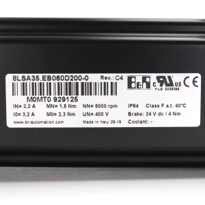 B&R Getriebemotor 8GA40-LSA35-00065 i=100 NOV
