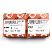 FAG Kugellager Rillenkugellager 63003-A-2RSR (2Stk.) OVP