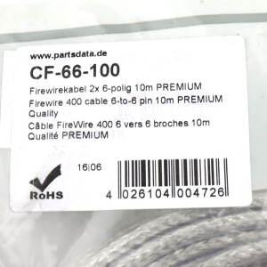 DINIC Firewire-Kabel CF-66-100 10m OVP