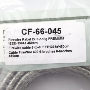 DINIC Firewire-Kabel CF-66-045 4,5m (3Stk.) OVP