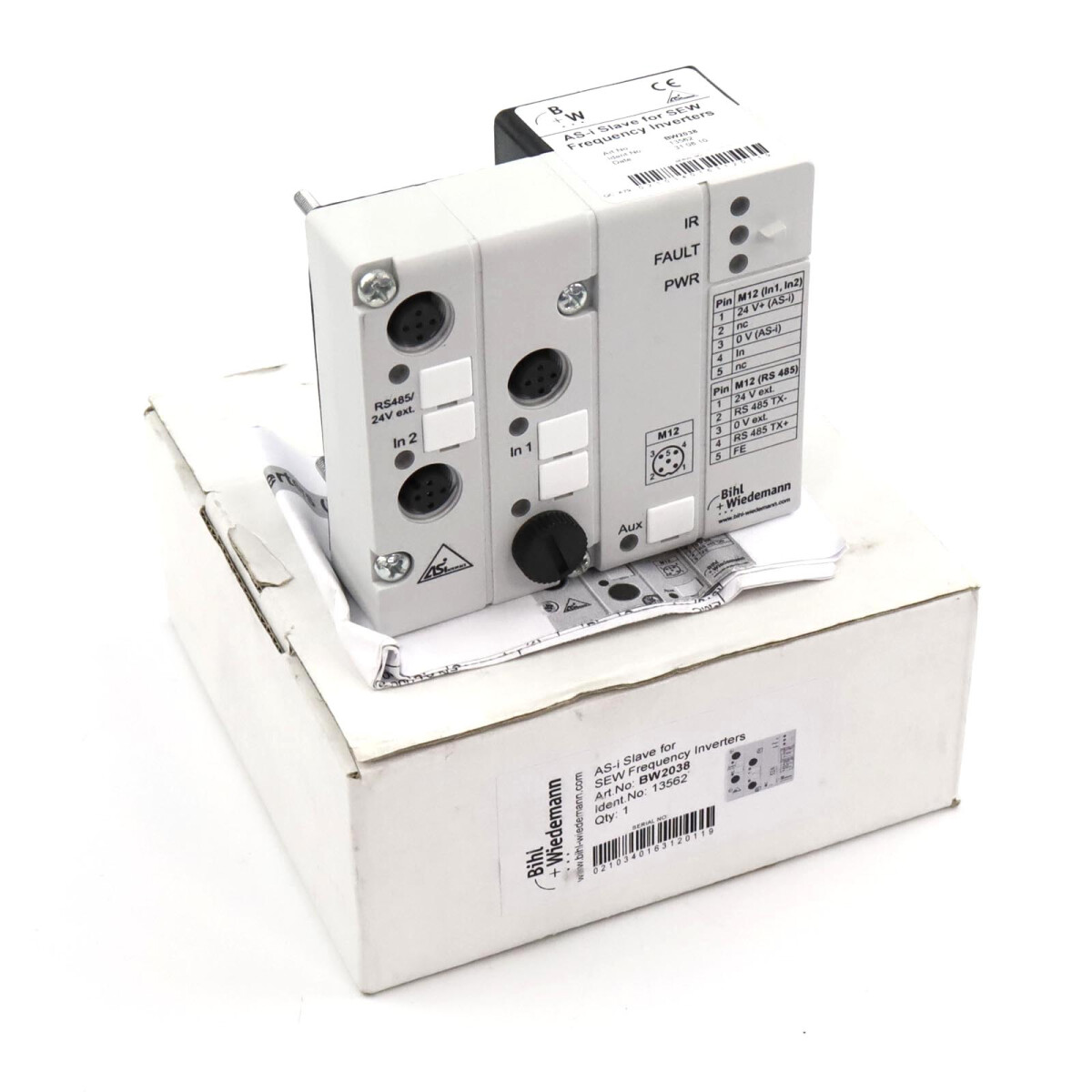 Bihl+Wiedemann AS-i Slave Modul BW2038 OVP