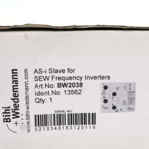 Bihl+Wiedemann AS-i Slave Modul BW2038 OVP