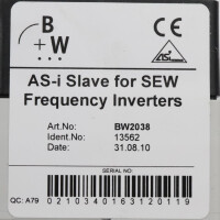 Bihl+Wiedemann AS-i Slave Modul BW2038 OVP