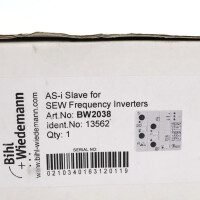 Bihl+Wiedemann AS-i Slave Modul BW2038 OVP