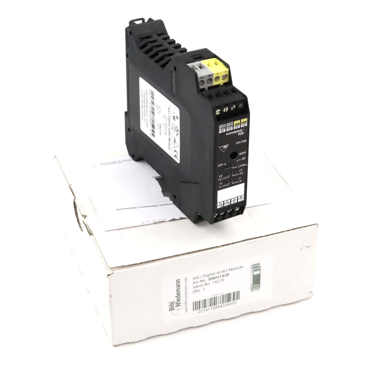 Bihl+Wiedemann AS-i Digitales E/A Modul BWU1938 OVP