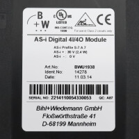 Bihl+Wiedemann AS-i Digitales E/A Modul BWU1938 OVP