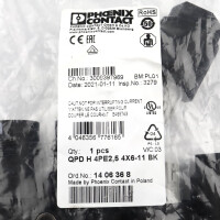 Phoenix Contact H-Verteiler QPD H 4PE2,5 4X6-11 BK 1406368 OVP