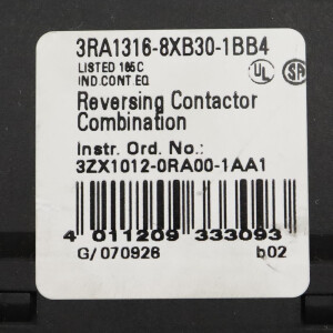Siemens Wendekombination 3RA1316-8XB30-1BB4 GEB