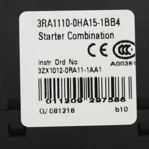 Siemens Starterkombination 3RA1110-0HA15-1BB4 GEB