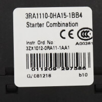 Siemens Starterkombination 3RA1110-0HA15-1BB4 GEB