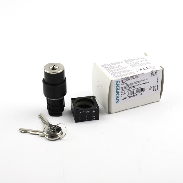 Siemens Schlüsselschalter 3SB3 000-4LD11-Z Z=SSG81 OVP