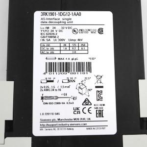 Siemens AS-i Datenentkoppler 3RK1901-1DG12-1AA0 OVP